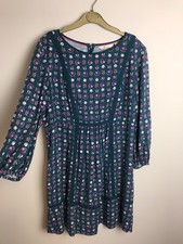 Blue Pink Ditsy Floral Print