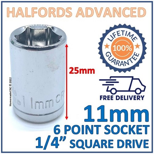 Halfords advanced 11mm - advanced, 1/4"