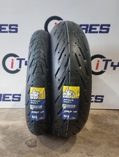 120 70 17 & 190 55 17  MICHELIN ROAD 5 TL 2CT MOTORCYCLE TYRES MATCHED PAIR!