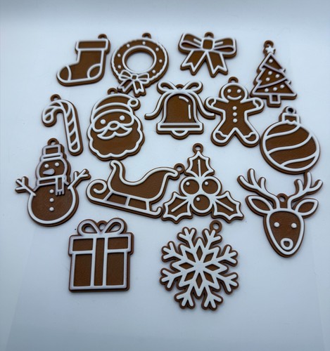 Gingerbread christmas baubles - christmas,