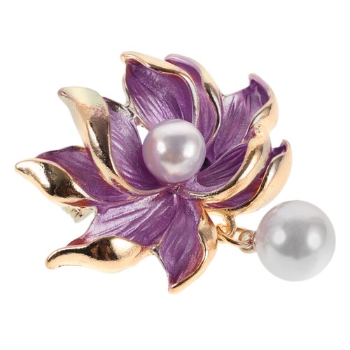 Lotus flower brooch - brooch,