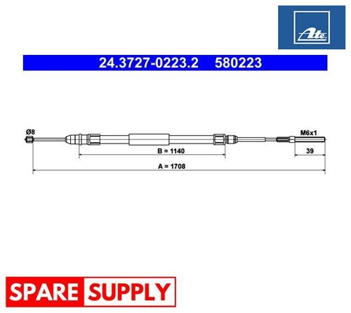 Cable parking brake for - cable,,