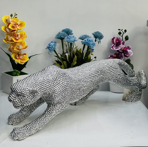Leopard ornament with crushed - leopard,
