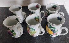 Waterside Fine China Mugs x 6