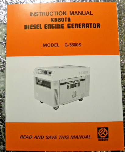 Kubota instructions manual - instructions,