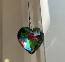 Crystal glass faceted - glass, sun