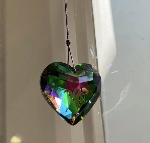 Crystal glass faceted sun - crystal,