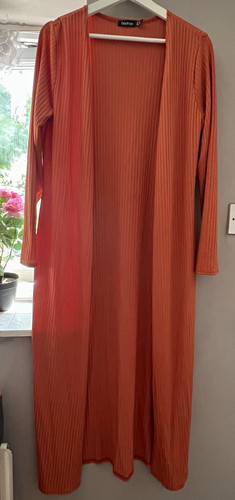 Boohoo rust ribbed long - boohoo,