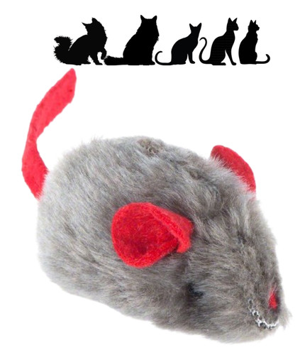 Cat mouse squeak catnip toy - catnip,