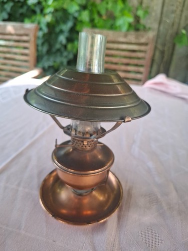 Small vintage copper oil - vintage, lamp