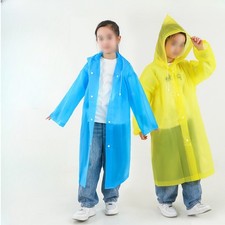Thick Sheer Kids Raincoat Long