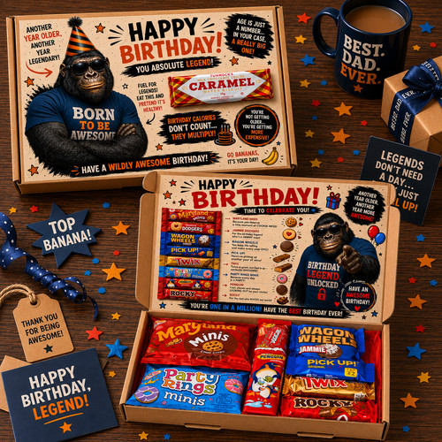 Funny birthday biscuit gift - funny,