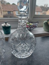 Webb Corbett Royal Doulton Crystal Vintage Decanter Around 9inch