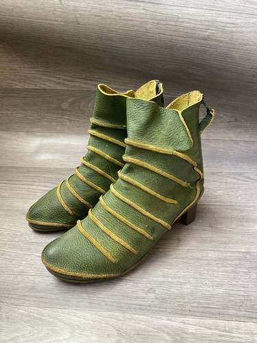 Trippen amber leather zipper - amber,