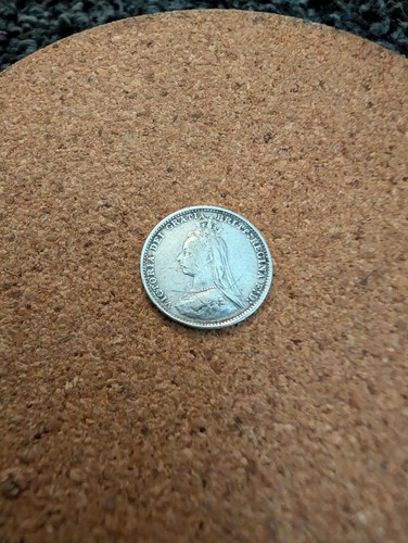 1889 threepence british - 1889, silver
