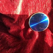 Vintage Cobalt Blue Stratton Empty Compact Mirror , Stunning Colour, 