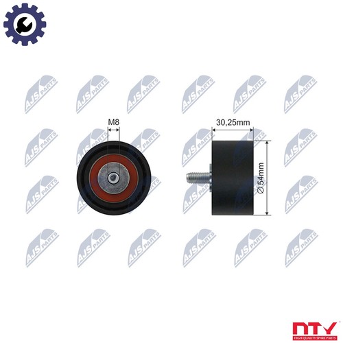 Deflectionguide pulley vribbed - pulley,