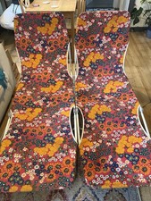 Vintage 1970's Pair Floral
