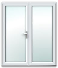 White uPVC French Doors - IN