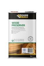 2 X WOOD PRESERVER SILVER BIRCH EVERBUILD 5Ltr LITRE TREATMENT PROTECTION