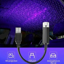 Car Night Light Interior USB Atmosphere Star Sky Lamp Ambient Star Accessories