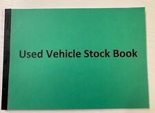 Green VAT Used vehicle stock book car sales van bike record s accounting 