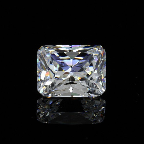 White emerald cut octagon - emerald,