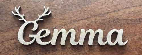 Antler name place settings - name,