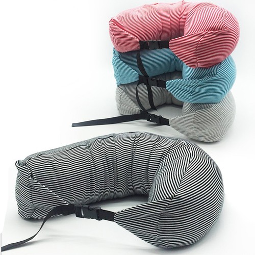Neck pillow with microbeads