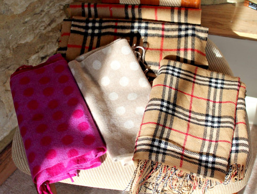 Cashmere scarfs lots - 4, x