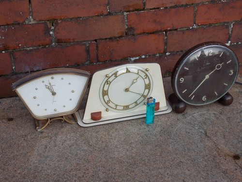 Vintage electric clocks - vintage,