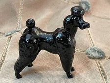 Beswick Black Standard Poodle Figurine 4"high by 4"long England
