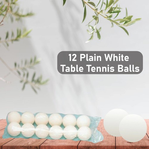 Ping pong balls white - white, table