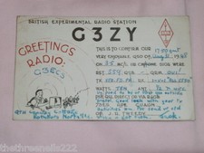 QSL RADIO CARD - G3ZY -