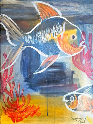 Imagine art fish 30x40cm - ,