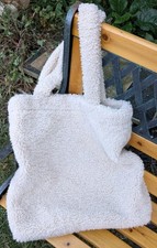 Primark Cream Fleece Tote Bag