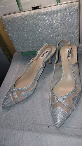 Dune low heel silver mesh - ,