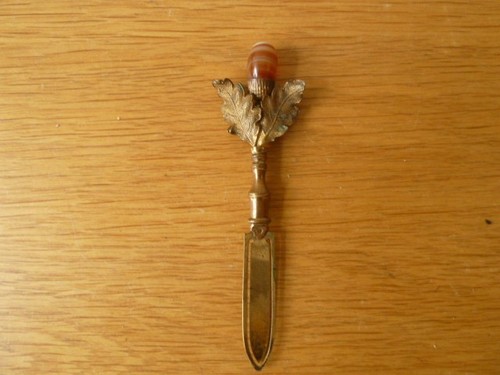 Antique book mark with - book, agate