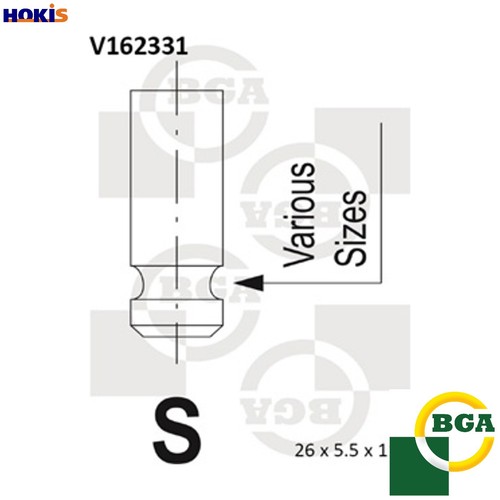 Exhaust valve v162331 - valve,