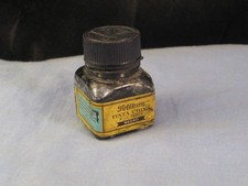 TINY VINTAGE PILOT INK BOTTLE FOUNTAIN PEN INKWELL PELIKAN PELICAN TINTA CHINA