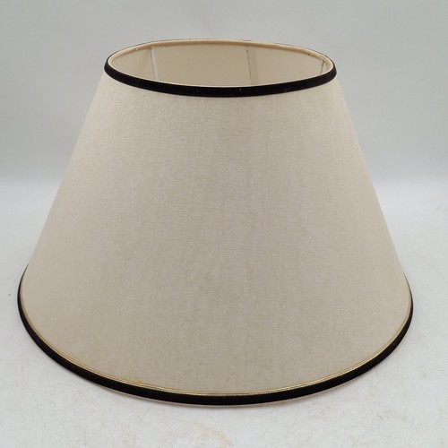 Large cream lampshade black - cream,
