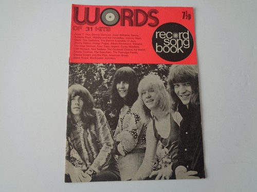 Words record song book - record,