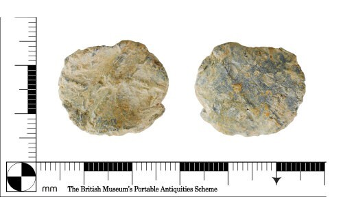 Post medieval lead farm token - post,