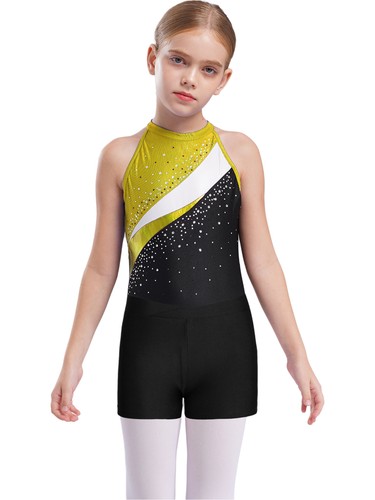 Kids girls sparkly gymnastics - sparkly,