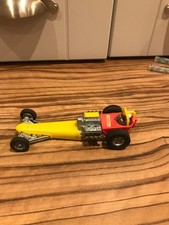 A Dinky Meccano Dragster In Yellow Only The Car Not The Launcher Fireball No 370