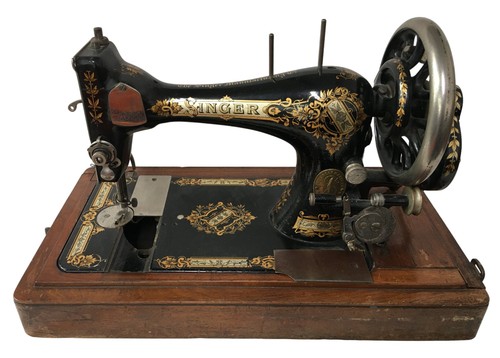 Singer hand crank sewing - singer,