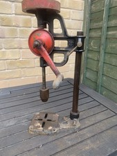 vintage hand cranked pillar drill Press