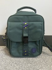 Carlton International Green Travel Overnight Bag Shoulder Strap Embroidered