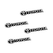 4 pcs for dedicated for Toyota Emblems 3D Metal Sticker For Car Decoration