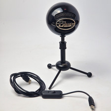 Blue Snowball Black Ice USB Microphone with Cable and Stand